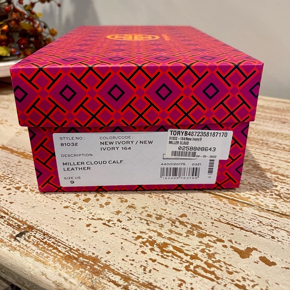 Tory Burch Miller Cloud Calf Leather New Ivory Sandals - Picture 13 of 13